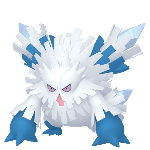 Abomasnow (Mega) — duży render postaci w wariancie shiny
