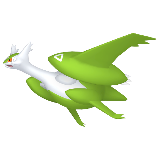 Latios (Mega) — duży render postaci w wariancie shiny