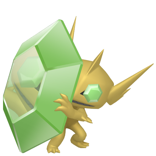 Sableye (Mega) — duży render postaci w wariancie shiny