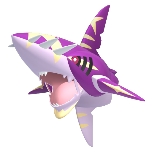 Sharpedo (Mega) — duży render postaci w wariancie shiny