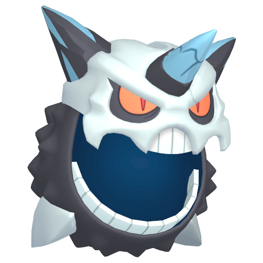 Glalie (Mega) — duży render postaci w wariancie shiny