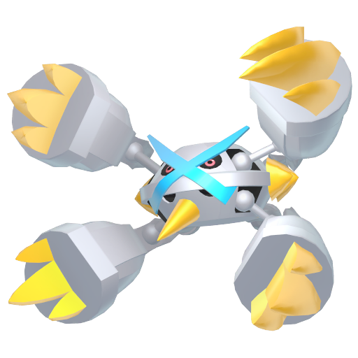 Metagross (Mega) — duży render postaci w wariancie shiny
