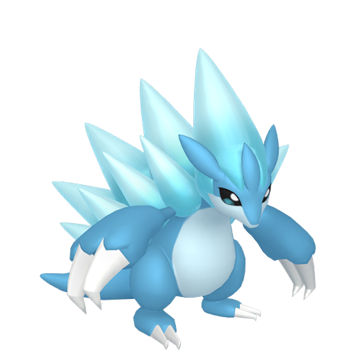 Sandslash (z Aloli) — duży render postaci w wariancie shiny