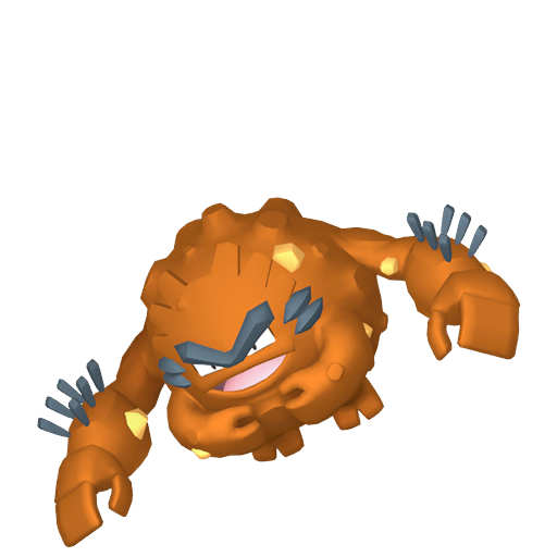 Graveler (z Aloli) — duży render postaci w wariancie shiny