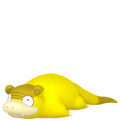 Slowpoke (z Galaru) — duży render postaci w wariancie shiny