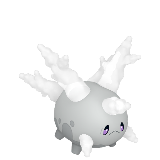 Corsola (z Galaru) — duży render postaci w wariancie shiny