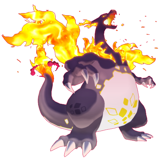 Charizard (Gigantamax) — duży render postaci w wariancie shiny
