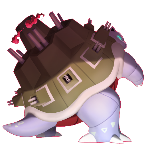 Blastoise (Gigantamax) — duży render postaci w wariancie shiny