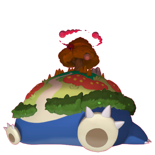 Snorlax (Gigantamax) — duży render postaci w wariancie shiny