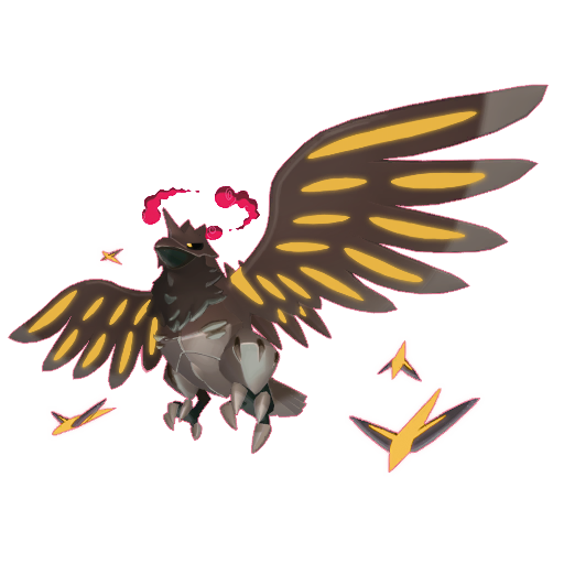 Corviknight (Gigantamax) — duży render postaci w wariancie shiny