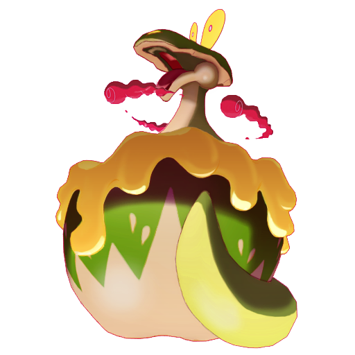 Flapple (Gigantamax) — duży render postaci w wariancie shiny