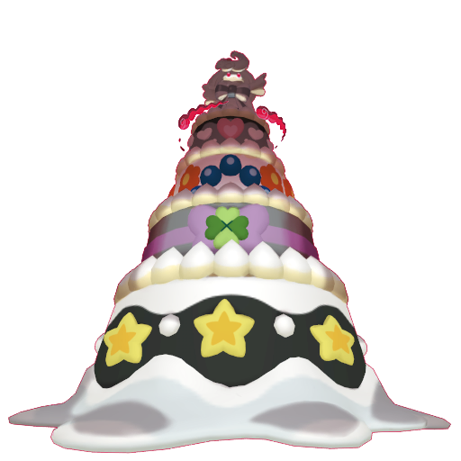 Alcremie (Gigantamax) — duży render postaci w wariancie shiny