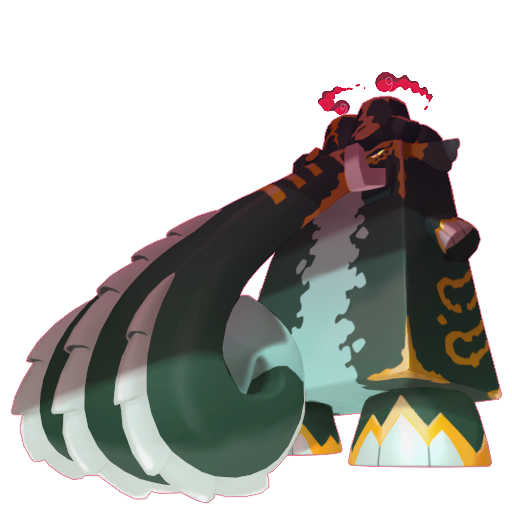 Copperajah (Gigantamax) — duży render postaci w wariancie shiny