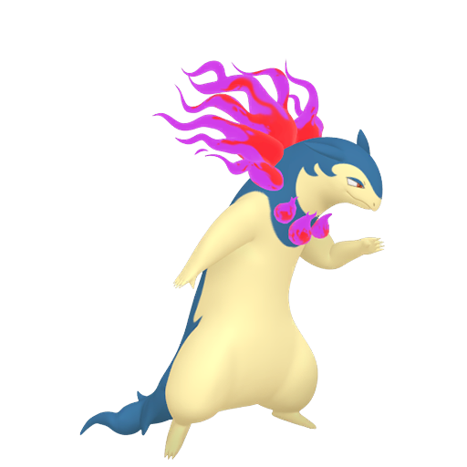 Typhlosion (z Hisui) — duży render postaci w wariancie shiny