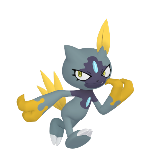 Sneasel (z Hisui) — duży render postaci w wariancie shiny