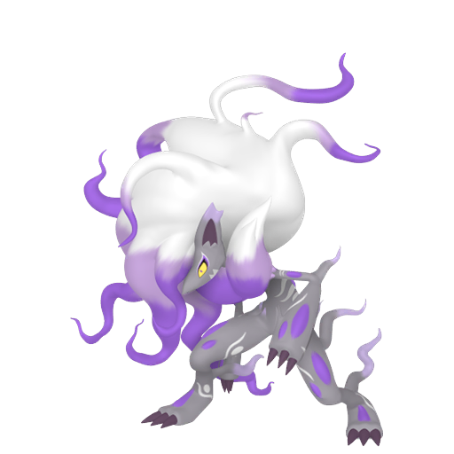 Zoroark (z Hisui) — duży render postaci w wariancie shiny