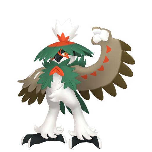 Decidueye (z Hisui) — duży render postaci w wariancie shiny