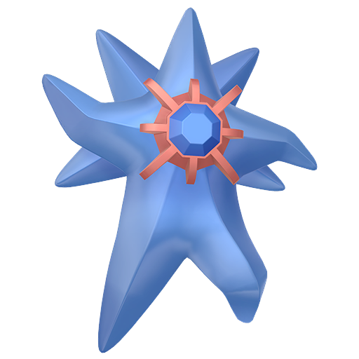 Starmie (Mega) — duży render postaci w wariancie shiny