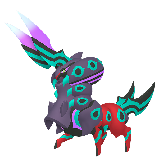 Scolipede (Mega) — duży render postaci w wariancie shiny