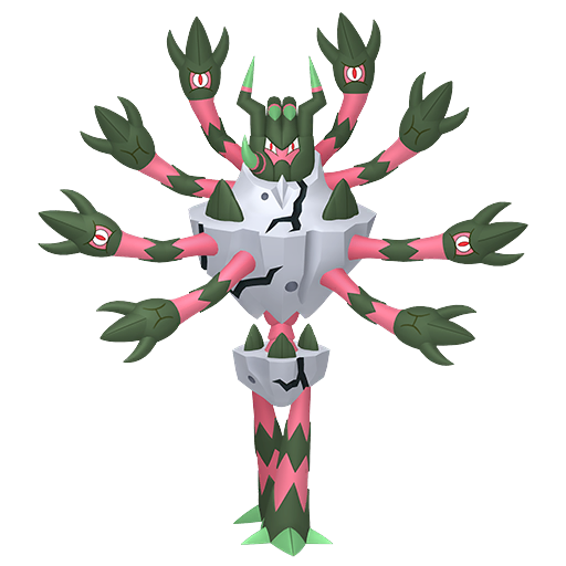Barbaracle (Mega) — duży render postaci w wariancie shiny