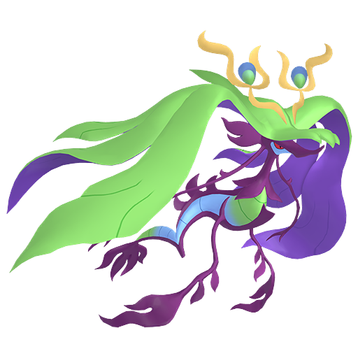Dragalge (Mega) — duży render postaci w wariancie shiny