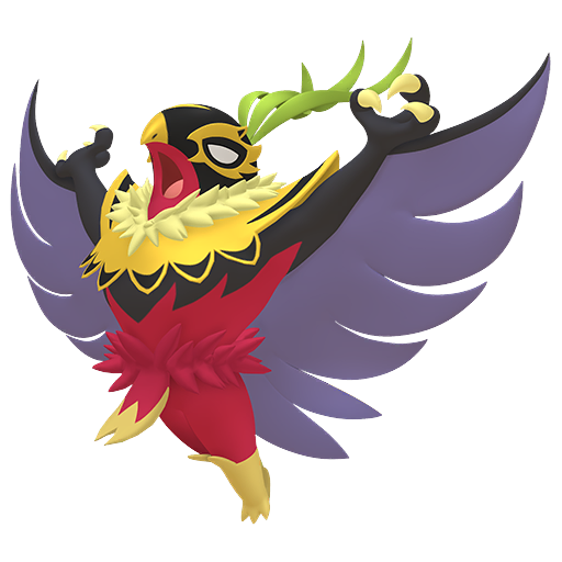Hawlucha (Mega) — duży render postaci w wariancie shiny