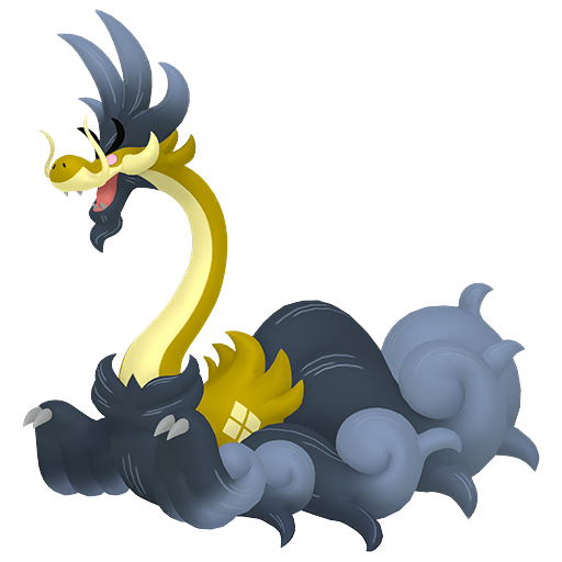 Drampa (Mega) — duży render postaci w wariancie shiny