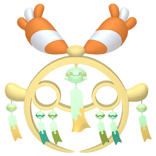 Chimecho (Mega) — duży render postaci w wariancie shiny