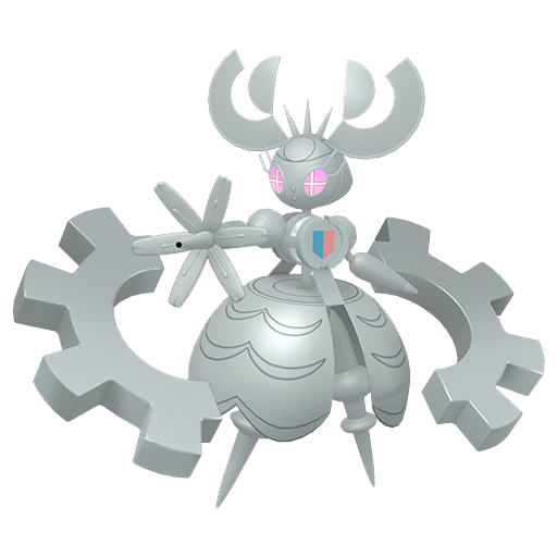 Magearna (Mega) — duży render postaci w wariancie shiny