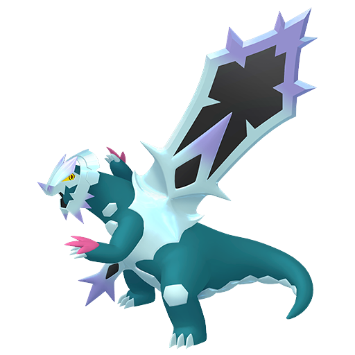 Baxcalibur (Mega) — duży render postaci w wariancie shiny