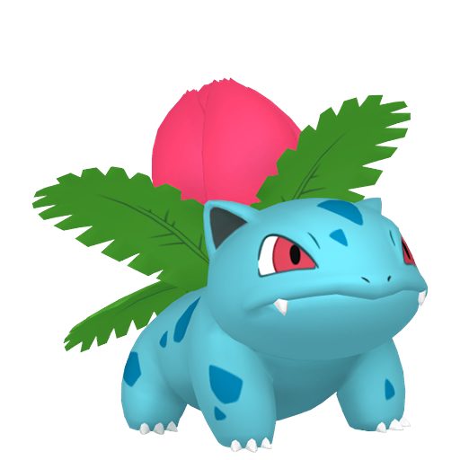 Ivysaur — duży render postaci w zwykłym ubarwieniu