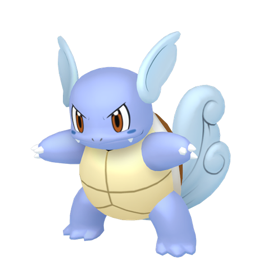 Wartortle — duży render postaci w zwykłym ubarwieniu