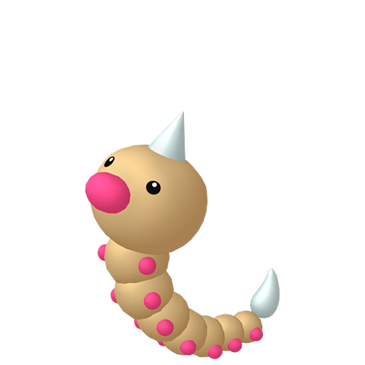 Weedle — duży render postaci w zwykłym ubarwieniu