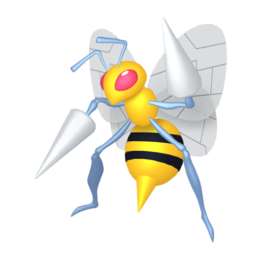 Beedrill — duży render postaci w zwykłym ubarwieniu