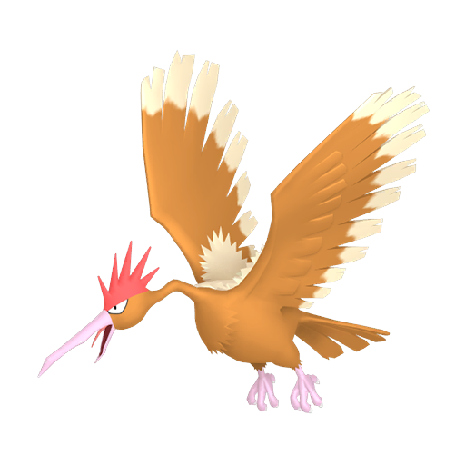 Fearow — duży render postaci w zwykłym ubarwieniu