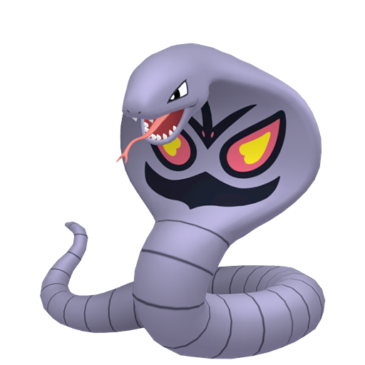 Arbok — duży render postaci w zwykłym ubarwieniu