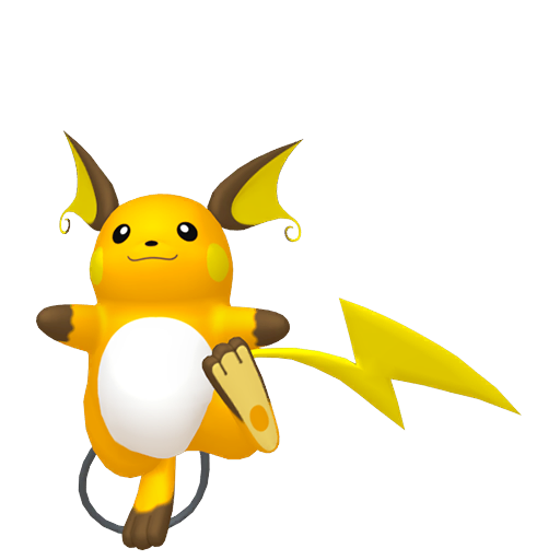 Raichu — duży render postaci w zwykłym ubarwieniu