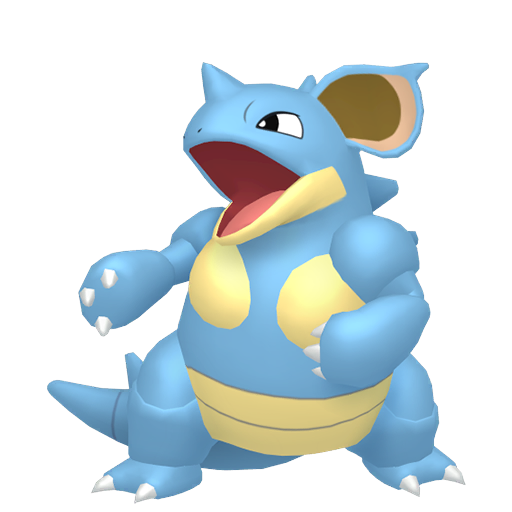 Nidoqueen — duży render postaci w zwykłym ubarwieniu