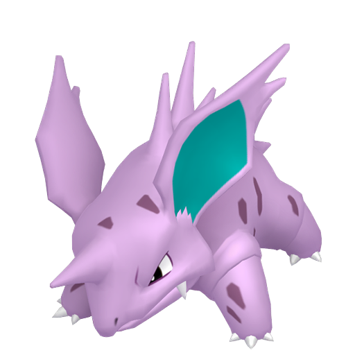 Nidorino — duży render postaci w zwykłym ubarwieniu