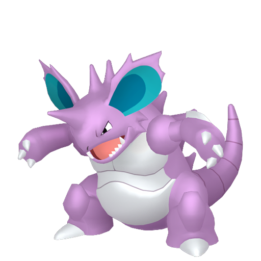 Nidoking — duży render postaci w zwykłym ubarwieniu