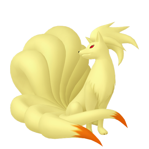 Ninetales — duży render postaci w zwykłym ubarwieniu