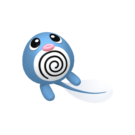 Poliwag — duży render postaci w zwykłym ubarwieniu