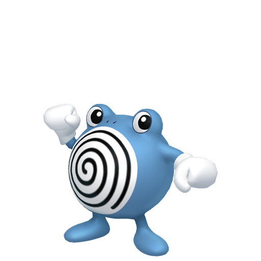 Poliwhirl — duży render postaci w zwykłym ubarwieniu