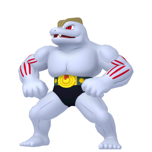 Machoke — duży render postaci w zwykłym ubarwieniu