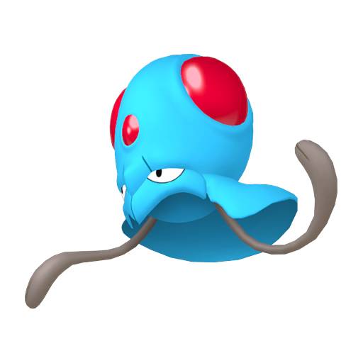 Tentacool — duży render postaci w zwykłym ubarwieniu