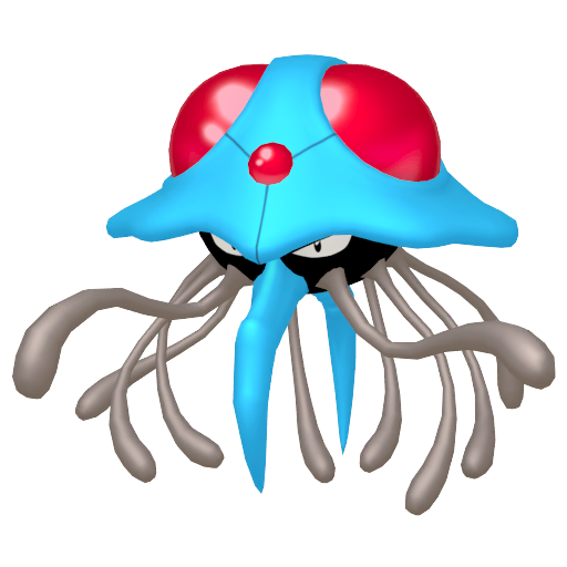 Tentacruel — duży render postaci w zwykłym ubarwieniu