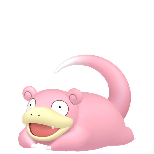 Slowpoke — duży render postaci w zwykłym ubarwieniu