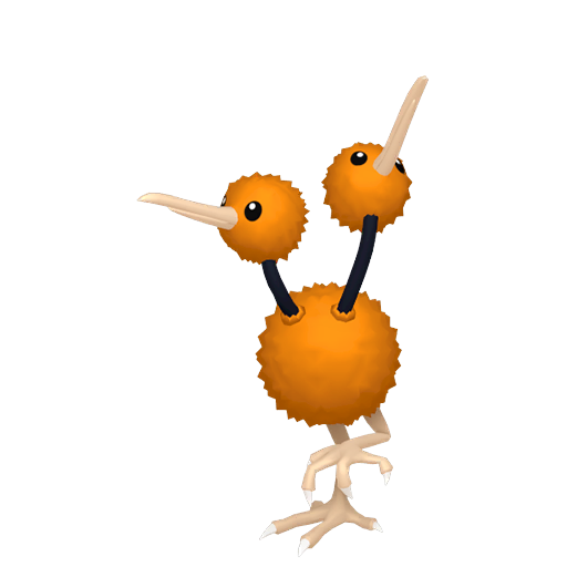 Doduo — duży render postaci w zwykłym ubarwieniu