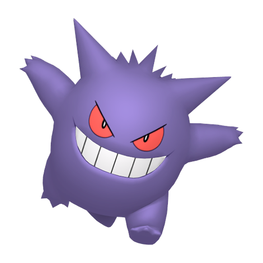 Gengar — duży render postaci w zwykłym ubarwieniu