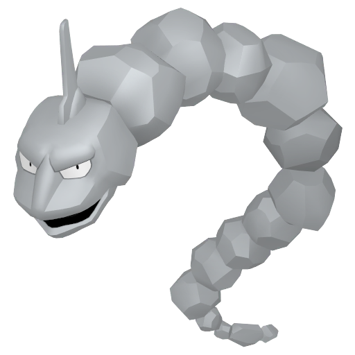 Onix — duży render postaci w zwykłym ubarwieniu